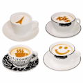 Miniatyrbillede 8 af 11: 16 kageskabeloner Dekoration Kage Småkager Bage kaffe White