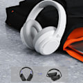 Miniatyrbillede 5 af 6: LENOVO Trådløse Over-Ear Hovedtelefoner Foldbare Heavy Bass Bluetooth Headset - Hvid White