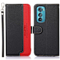 Miniatyrbillede 1 af 7: KHAZNEH Telefoncover til Motorola Edge 30 5G - Sort/Rød Black