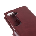 Pikkukuva 4 / 10: Samsung Galaxy S22+ MERCURY GOOSPERY Mansoor Lompakkokotelo - Viininpunainen Wine red