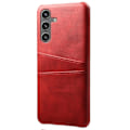 Pikkukuva 4 / 4: Samsung Galaxy S25 KSQ Pu-nahkapäällysteinen kuori kova kotelo Red