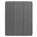 Pikkukuva 6 / 6: iPad Air 13 (2024) Kolminkertainen Teline Tabletin Suojakuori Kynäpidikkeellä Grey