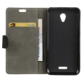 Miniatyrbillede 3 af 5: Wallet Leather Stand Case for Lenovo A Plus A1010 - Black Black