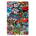 Miniatyrbillede 4 af 7: Trifoldet stativetui til Samsung Galaxy Tab A9+ 11" - Grafitti Multicolor