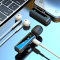 Pikkukuva 2 / 11: Langaton Lavalier Microphone Noise Reduction 2 lähetintä + 1 vastaanotin - iP-liitin Black