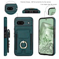 Miniatyrbillede 4 af 8: For Google Pixel 8a Kickstand Case Phone Cover with Card Slots Green