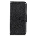 Miniatyrbillede 5 af 7: Nappa Texture Split Wallet Stativbetræk til Motorola Moto G54 - Sort Black