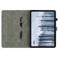 Miniatyrbillede 2 af 7: Til Nokia T21 Taske Imprintet Cute Tiger Tablet Cover Kortholder - Lilla Purple