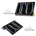Miniatyrbillede 3 af 7: Til iPad Pro 11 (2024) Etui Tre-fold Stativ Tablet Cover - Painting Multicolor