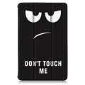 Miniatyrbild 2 av 8: Tri-fold Fodral till Lenovo Tab M10 Plus FHD - Do not Touch Me Svart