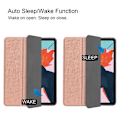 Miniatyrbilde 6 av 9: Apple iPad Air (2020) (2022) Slim Fit Trifoldbart deksel - Rosagull Gold