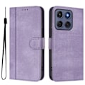 Pikkukuva 1 / 9: Motorola Edge 60 5G / 60 Fusion 5G Suojakotelot Lompakko Teline Retrokuvio Nahkainen Purple