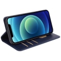 Miniatyrbillede 2 af 7: Wallet Stand Telefontaske til iPhone 15 Pro Cell Cell Cover - Blå Blue