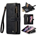 Miniatyrbillede 1 af 11: Samsung Galaxy Z Fold 3 5G CASEME Multikortspor Stativ Telefondæksel - Sort Black