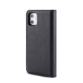 Miniatyrbillede 10 af 10: DG.MING til iPhone 11 stilfuld tegnebog taske - sort Black