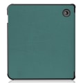 Pikkukuva 2 / 9: Kobo Libra Colour Kotelo PU Nahka + TPU E-Reader Suoja Green