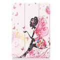 Miniatyrbillede 1 af 8: Apple iPad 10.2 (2019) Pattern PU Trifoldet Stand Tablet-Taske - Skønhed Multicolor