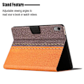 Miniatyrbilde 6 av 8: Tablettdeksel med stativ for iPad 10.9 (2022) Gen 10 - Oransje Orange