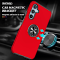 Miniatyrbillede 3 af 6: Samsung Galaxy S25 / S24 Fingerring Kickstand Hybrid Taske Red