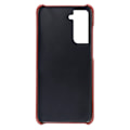 Miniatyrbillede 3 af 4: Til Samsung Galaxy S24 KSQ PU-læderbelagt skal hårdt etui Red
