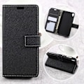 Miniatyrbild 1 av 10: Asus Zenfone Live - Cross Texture Plånboksfodral - Svart Svart