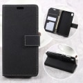 Miniatyrbillede 1 af 10: Cross Texture Wallet Case for Asus Zenfone Live ZB501KL Black