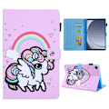 Miniatyrbillede 1 af 8: For Samsung Galaxy Tab A9 Flip Stand Case PU Leather Pattern Tablet Cover Multicolor