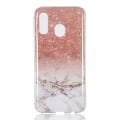 Pikkukuva 1 / 5: Marble Pattern IMD TPU Soft Back Case for Samsung Galaxy A40 - Style D Black