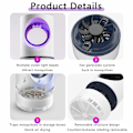 Pikkukuva 4 / 8: UV Attraction Light Mosquito Killer USB Electric Bug Zapper White
