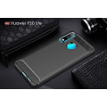 Miniatyrbillede 3 af 3: Carbon Fiber Texture Brushed TPU Shell Huawei P30 Lite - Black Black