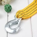 Miniatyrbild 4 av 5: 4m 3 ton nylon dragkabel Bogsering dragrep med krokar Gul