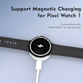 Miniatyrbillede 10 af 11: Trådløs oplader til A Watch AirPods Samsung Galaxy Watch Google Pixel Watch White