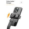 Miniatyrbillede 6 af 11: Selfie-stang justerbar stativ Bluetooth selfie-stang udtrækkelig med udfyldningslys Black