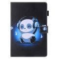 Miniatyrbilde 5 av 6: Tablettdeksel med klaff og stativ for iPad 10.9 (2022) - Panda / Musikk Black