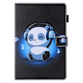 Miniatyrbillede 5 af 6: Til iPad 10.9 (2022) Tabletetui Cover Foldbart stativ - Panda/Musik Black