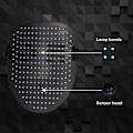 Pikkukuva 4 / 11: RGB LED Mask Gesture Face-Changing Glowing Mask Halloween Party Black