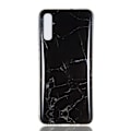 Miniatyrbillede 1 af 5: Marble Pattern IMD TPU Soft Back Case for Samsung Galaxy A70 - Style A Black