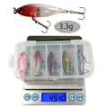 Miniatyrbilde 5 av 5: 5 stk Fiskesluk Ferskvann Havfiske Floating Minnow hardt agn med rangle Multicolor