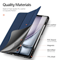 Miniatyrbild 10 av 10: DUX DUCIS Domo iPad Air 13 (2024) fodral Tri-Fold - Blå Blå