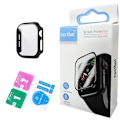 Miniatyrbillede 4 af 4: For A Watch Series 10 42mm Etui Shell med hærdet glas - sort Black