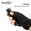 Pikkukuva 4 / 6: TANK007 UC16 700 Lumens USB Rechargeable Flashlight Black