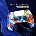 Miniatyrbild 3 av 4: DATA FROG För Sony Playstation 5 Silikonskydd Spelkontrollskydd med 2 Rocker Caps multifärg