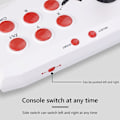 Miniatyrbild 8 av 8: Retro Arcade Game Console Konsol Joystick Fighting Game Stick Support 2000 spel Vit