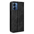 Miniatyrbillede 5 af 8: Motorola Moto G14 Stativ Telefonetui Fuld Beskyttelse Pung Cover - Sort Black