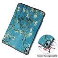Miniatyrbilde 10 av 10: Tri-fold Stativveske for iPad 10.9 (2022) Tablettdeksel - Blomst Multicolor