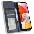 Pikkukuva 2 / 6: Lompakkoteline Käännettävä puhelinkotelo Samsung Galaxy A15 Blue