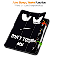 Miniatyrbilde 2 av 5: Etui for iPad Pro 11 (2024) med Tri-fold Stativ, Tablettdeksel med Penneholder - Don't Touch Multicolor