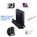Pikkukuva 2 / 5: KJH Playstation 4 Slim lataustelineen jäähdytin Black