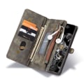 Miniatyrbilde 9 av 11: CASEME Samsung Galaxy S20 Ultra Retro Lær Lommebok-deksel - Grå Grey