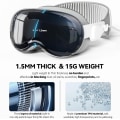 Miniatyrbillede 5 af 7: Beskyttelsesetui til Vision Pro MR Headset TPU+PC ridsebeskyttelse Transparent